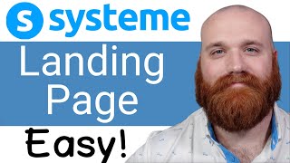 Systemeio Landing Page Tutorial For Beginners 2024 [upl. by Solly]