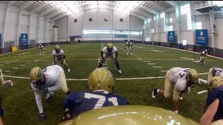 goPro Helmet Cam on Pitt Quarterback Tom Savage  PittLiveWire [upl. by Medina]