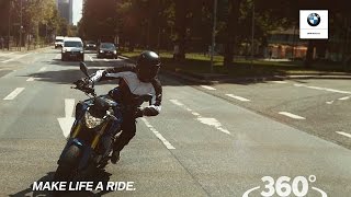 EYE RIDE – A VR Testride with the new BMW G 310 R [upl. by Auhsuj]