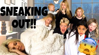 SNEAKiNG OUT AT 1 AM  MOM CAUGHT US 😱 [upl. by Tapes]