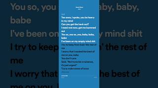 SZA Good Days  Lyrics [upl. by Radie585]