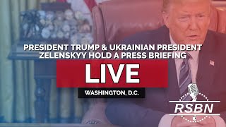 LIVE REPLAY Pres Trump and Ukrainian President Zelenskyy Meet and Hold a Press Briefing  22825 [upl. by Huggins]