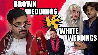 WHITE VS BROWN WEDDINGS [upl. by Llerrac]