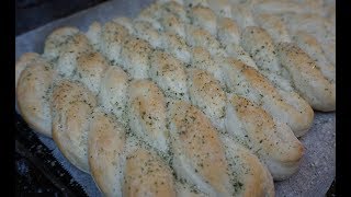 Homemade Garlic Parmesan Breadsticks  5 Ingredients [upl. by Zena545]