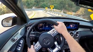 2020 MercedesAMG C63 S Sedan  POV Test Drive [upl. by Eidna]