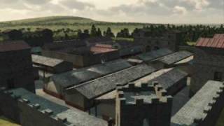 Hadrians Wall  NewCastle Roman Fort 3D Reconstruction [upl. by Hirasuna]