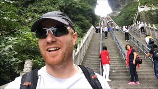 Tianmen Mountain Part 1 Zhangjiajie China Walkabout 天门山 [upl. by Cherey374]