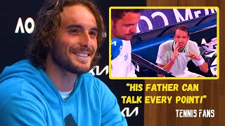 Stefanos Tsitsipas about Coaching quotIts for sure FUNNYquot  2022 HD [upl. by Ondrej]