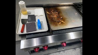 Cleaning a Wolf Griddle  how to [upl. by Bodnar674]