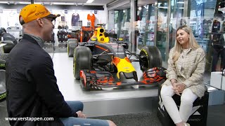 Ziggo bezoekt de Max Verstappen store voor de RB12 Rob van Gameren interviewt Victoria Verstappen [upl. by Furgeson]