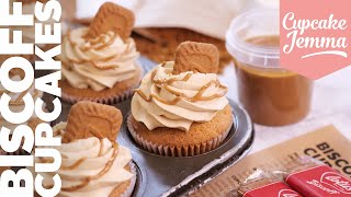 Biscoff Cupcake Recipe amp Tutorial  Cupcake Jemma [upl. by Lalita]