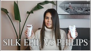 Depiladora SILK EPIL 9 vs PHILIPS REVIEW opinion Depilación eléctrica [upl. by Rehposirhc676]