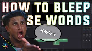 HOW TO CENSOR WORDS  DAVINCI RESOLVE TUTORIAL [upl. by Eirojram269]