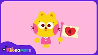 Counting Valentines  The Kiboomers Preschool Songs for Valentines Day [upl. by Ynelram219]