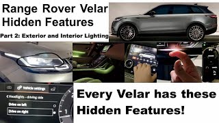 Range Rover Velar Hidden Features  Part 2 Exterior and Interior Lighting [upl. by Etteniotnna]