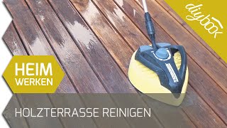 Holzterrasse reinigen und entgrauen [upl. by Sexton980]