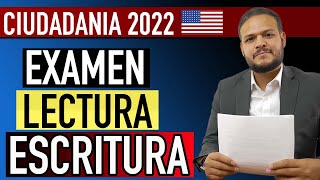 CIUDADANIA AMERICANA 2022  EXAMEN DE LECTURA Y ESCRITURA [upl. by Dawna558]