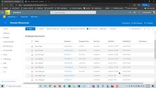 SP HR Employee Management on SharePoint  Microsoft Teams [upl. by Eidnahs8]