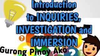 Introduction to Inquiries Investigation and Immersion Applied Subject for SHS Students [upl. by Ennelram860]