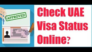 How To Check UAE Visa Status Online 2022 [upl. by Orsini8]