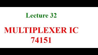 Multiplexer IC 74151 [upl. by Narda]