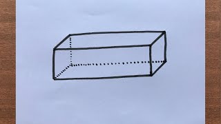 How to Draw Rectangular Prism [upl. by Nishom]