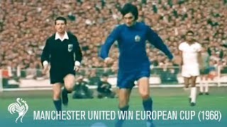 Manchester United Win European Cup vs SL Benfica 1968  British Pathé [upl. by Amrac]