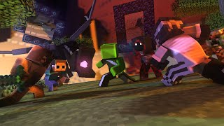 Dream vs 5 Hunters GRAND FINALE Minecraft Manhunt Animation [upl. by Emalee]