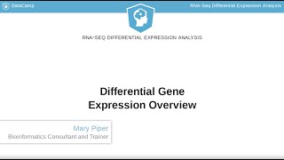 R Tutorial  Differential Gene Expression Overview [upl. by Adnilym63]