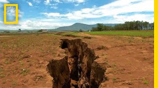 What Made the Ground Split Open in Kenya  National Geographic [upl. by Aihsyak]