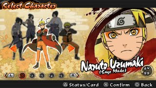 Naruto Shippuden Ultimate Ninja Impact All Characters PSP [upl. by Dewayne]