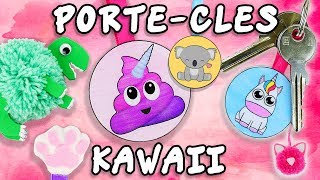 PORTE CLE KAWAII ANIMAUX DIY FACILE [upl. by Arrej]