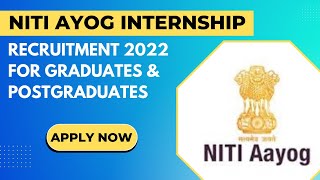 How to Fill Niti Ayog internship form   Internship Oppourtunity 2022 [upl. by Aliber]