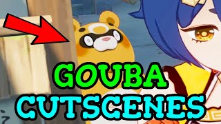 ALL GUOBA CUTSCENES Moonlight Merriment Part 1  Genshin Impact [upl. by Ayifa]