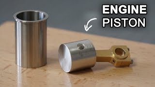 Making a 4 Stroke Engine Episode 1  Piston and Connecting Rod [upl. by Drannek]