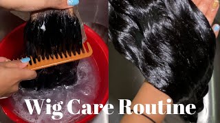 HOW TO WASH amp MAINTAIN YOUR WIGS  LACE FRONT HUMAN HAIR [upl. by Sevart]