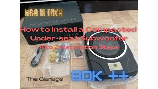 How to Install a Compacted Underseat Subwoofer [upl. by Hope319]