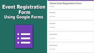 How to Create Online Event Registration Form Using Google Forms [upl. by Henka168]