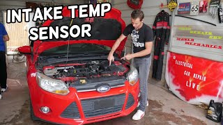 FORD FOCUS INTAKE TEMPERATURE SENSOR LOCATION REPLACEMENT EXPLAINED [upl. by Shamus]