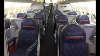 Delta 757200 75S cabin tour 4k [upl. by Alyam]