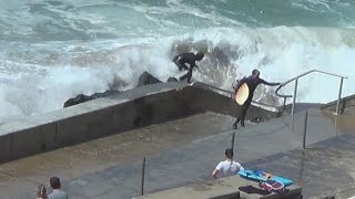 Surf accident in Biarritz  short version [upl. by Pavior]