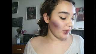 Tutorial Ü Golpes y Moretones para Halloween ☢ [upl. by Cimbura]