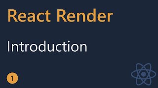 React Render Tutorial  1  Introduction [upl. by Aracat776]