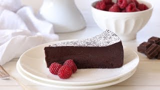 Flourless Chocolate Cake Recipe  Chocolate Torte Recipe [upl. by Aenel]