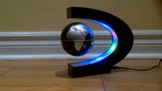 Review of the C shape LED World Map Magnetic Floating Globe [upl. by Uwton]