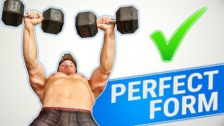 How To Dumbbell Bench Press  3 GOLDEN RULES [upl. by Karalynn]