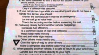 DMV WRITTEN TEST RENEW DRIVER LICENSE 18 QUESTIONS [upl. by Colpin]