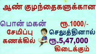 Post office pon Magan semippu thittam Tamil Rs547000  Selvamagal  பொன் மகன் சேமிப்பு திட்டம் [upl. by Inahs254]