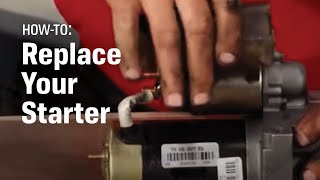 AutoZone Car Care How to Replace Your Starter [upl. by Aihcats]