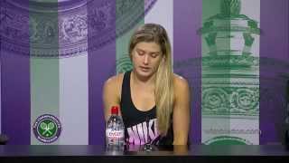 Eugenie Bouchard QuarterFinal Press Conference [upl. by Amorita159]